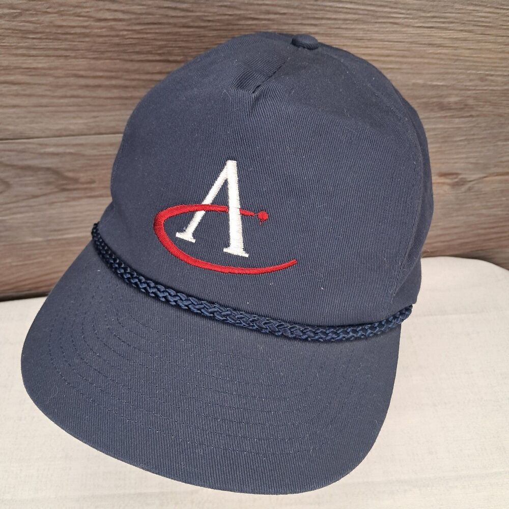 Vintage AMERITECH HAT Phone Company Blue Rope Snapback Baseball CAP